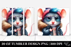 Cute Winter Baby Mouse | 20 oz Tumbler Product Image 1