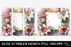 Vibrant Abstract Gold Foil Lily | 20 Oz Tumbler Product Image 1