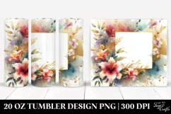 Vibrant Abstract Gold Foil Lily | 20 Oz Tumbler Product Image 1