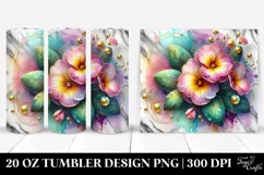 Colorful Primrose Design | 20 oz Tumbler Product Image 1