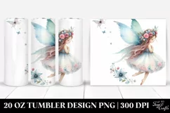 Whimsical Fairy Watercolor Tumbler Product Image 1