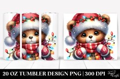 Washed Watercolor Baby Bear Clipart, Transparent 20 Oz Product Image 1