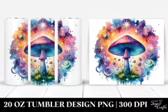 Magical Celestial Mushroom Clipart 20 Oz Tumbler Product Image 1