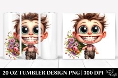 Baby with Flower Bouquet | 20 Oz Tumbler Product Image 1