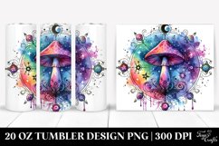 Vibrant Magical Celestial Mushroom 20 Oz Tumbler Product Image 1