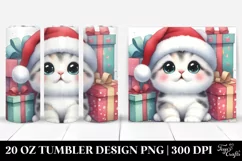 Expressive Baby Kitten in Winter PNG Product Image 1