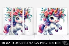 Jumping Baby Unicorn | 20 oz Tumbler Product Image 1