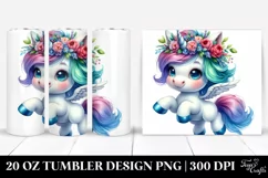 Jumping Baby Unicorn | 20 oz Tumbler Product Image 1