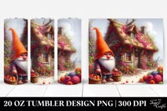 Fairy Tale Gnome Orange Hat|20 oz Tumbler Product Image 1