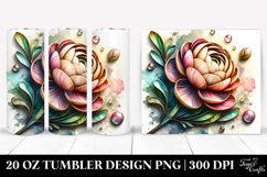 Shiny Ranunculus | 20 Oz Tumbler Product Image 1