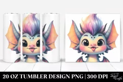 Expressive Baby Dragon with Goofy Face, PNG Product Image 1