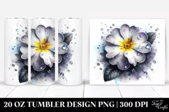 20 Oz Tumbler Sublimation | Glossy Primrose with Metallic Product Image 1