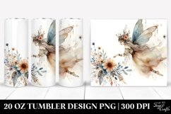 Washed Boho Fairy Cartoon | 20 oz Tumbler Product Image 1