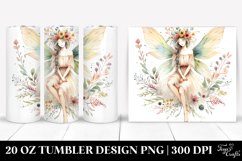 Washed Boho Fairy Cartoon | 20 oz Tumbler Product Image 1