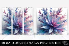 Abstract Pastel Lobelia 20 Oz Tumbler Product Image 1