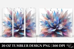 Abstract Pastel Lobelia 20 Oz Tumbler Product Image 1