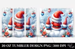Santa Gnomes Cloud | 20 oz Tumbler Product Image 1