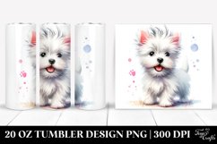 Expressive Baby West Highland White Terrier | 20 oz Tumbler Product Image 1