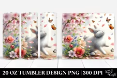 Rabbit Tumbling in the Wind | 20 Oz Tumbler Product Image 1