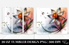 Daffodil Watercolor Splash | 20 oz Tumbler Product Image 1