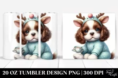 Cute Baby Springer Spaniel Watercolor PNG Product Image 1