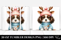 Cute Baby Springer Spaniel Watercolor PNG Product Image 1