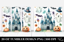 Simple Funny Castle Halloween Clipart 20 Oz Tumbler Product Image 1