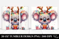 Cute Baby Koala Watercolor PNG Product Image 1