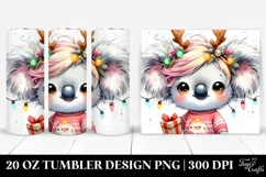 Cute Baby Koala Watercolor PNG Product Image 1