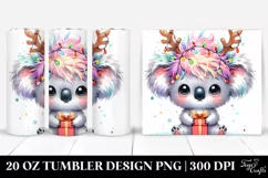 Cute Baby Koala Watercolor PNG Product Image 1
