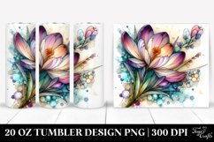 Artistic Stained Crocus Clipart 20 Oz Tumbler Product Image 1