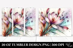 Artistic Stained Crocus Clipart 20 Oz Tumbler Product Image 1