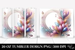 Glossy Crocus, Transparent 20 Oz Tumbler Product Image 1