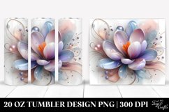 Glossy Crocus, Transparent 20 Oz Tumbler Product Image 1