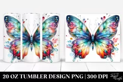 Colorful Butterfly | 20 Oz Tumbler Product Image 1