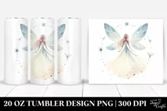 Retro Watercolor Fairy Tumbler Product Image 1