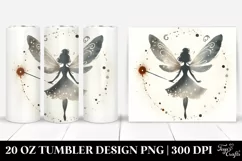 Retro Watercolor Fairy Tumbler Product Image 1