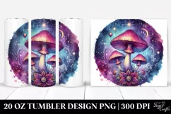 Vibrant Magical Celestial Mushroom 20 Oz Tumbler Product Image 1