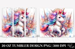 Pastel Baby Unicorn Polish Festival. 20 Oz Tumbler Design Product Image 1