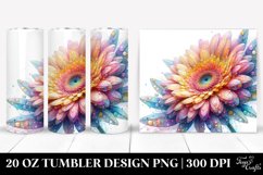 Pastel Gerbera Transparent | 20 oz Tumbler Product Image 1