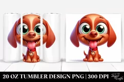 Colorful Baby Vizsla Cartoon Product Image 1