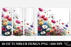 Vibrant Wild Flowers | 20 Oz Tumbler Product Image 1