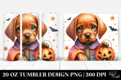 Cute Baby Vizsla Halloween PNG Product Image 1