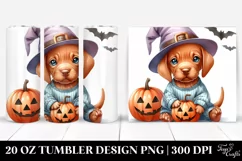Cute Baby Vizsla Halloween PNG Product Image 1