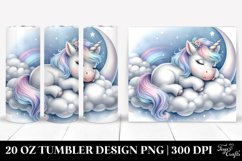 Watercolor Pastell Cute Baby Unicorn | 20 oz Tumbler Product Image 1