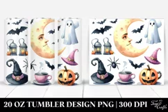 Simple Halloween Clipart with Moon 20 Oz Tumbler Product Image 1