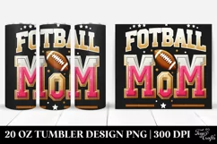 Football Mom Varsity Text | 20 oz Tumbler Product Image 1