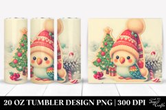 Cute Baby Parrot for Christmas, Transparent 20 Oz Tumbler Product Image 1