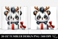 Cute Baby Panda Watercolor PNG Product Image 1