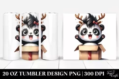 Cute Baby Panda Watercolor PNG Product Image 1